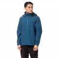 Jack Wolfskin All-Season Jacket Evandale (Hardshell, Hood, Rain- Weather Protection) cobalt blue Men